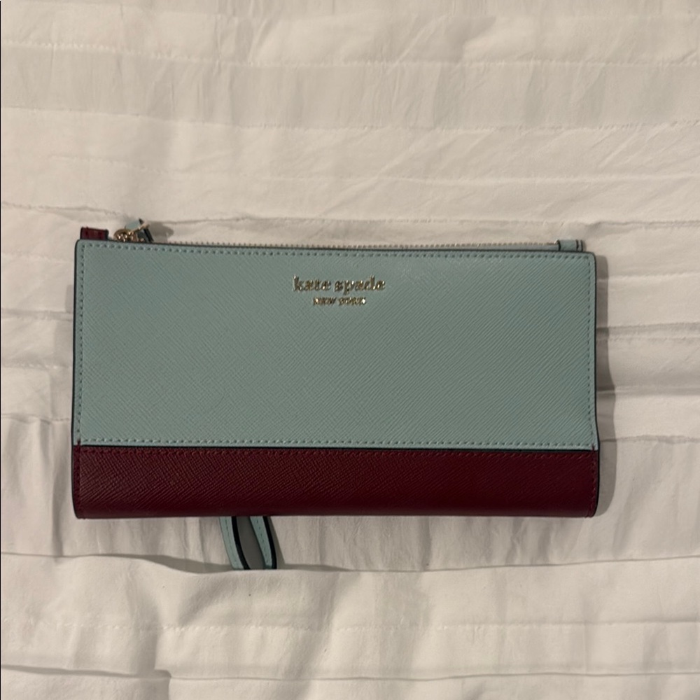 Kate Spade Blue and Burgundy Wallet